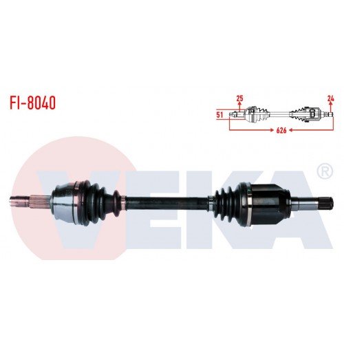 Ön Aks Sol Grande Punto 1.3 Jtd Komple