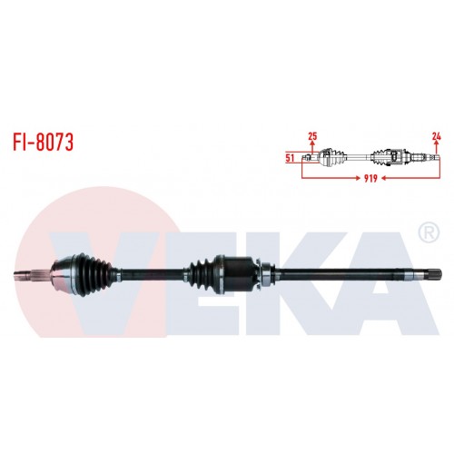 Ön Aks Fiorino Sağ 1.3 Jtd Komple Euro 5