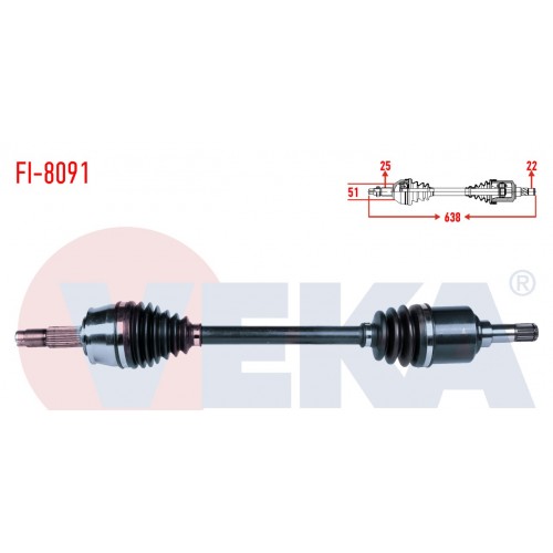 Ön Aks Sol Stilo 1.6 16v Komple