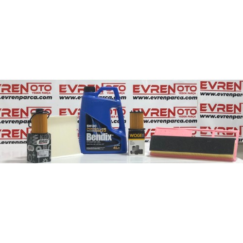 Filtre Seti  Doblo Punto(eski model) 1.3 Dizel (Yağ Filtresi Tırnaklı)